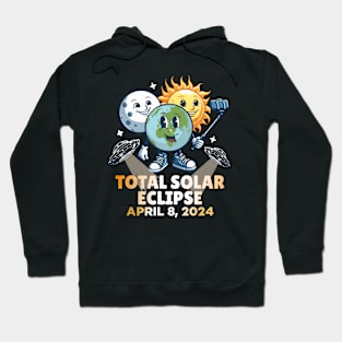 Selfie Earth Moon Sun Eclipse Hoodie